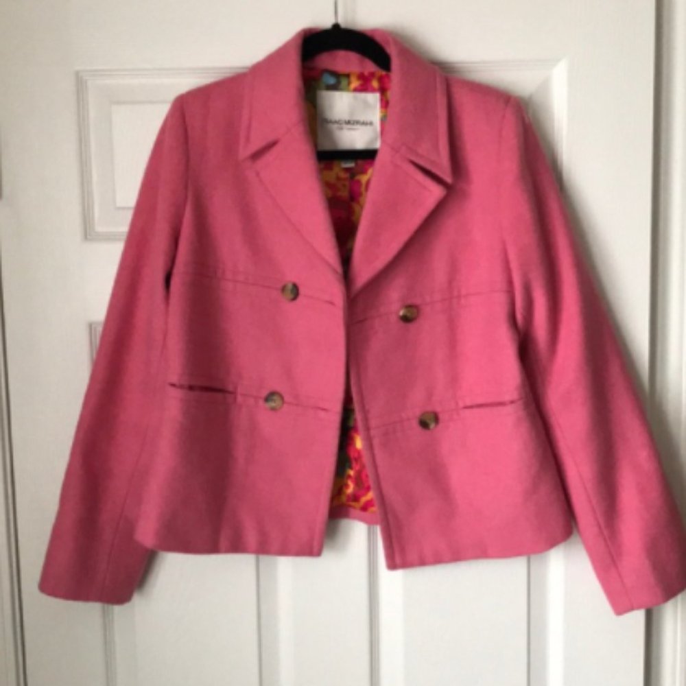 Pink Isaac Mizrahi Target peacoat